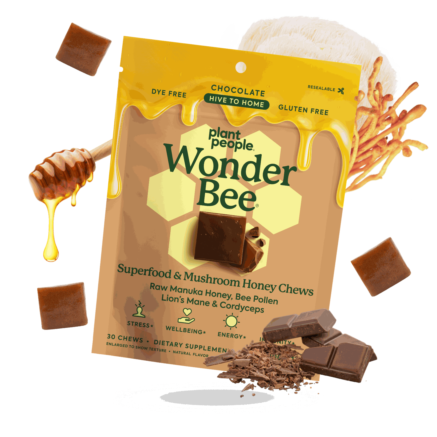 WonderBee + Mushroom Chews WonderBee + Mushroom Chews